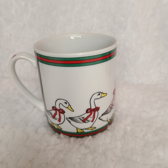 Christmas Geese Mug Vintage - Picture 1 of 6